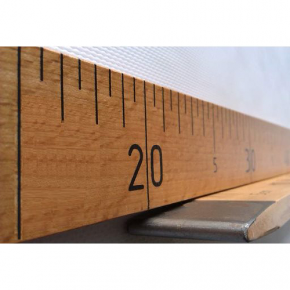 Ahşap Manifatura Cetveli Demirli 1 Metre (100 Cm) - Resim 2