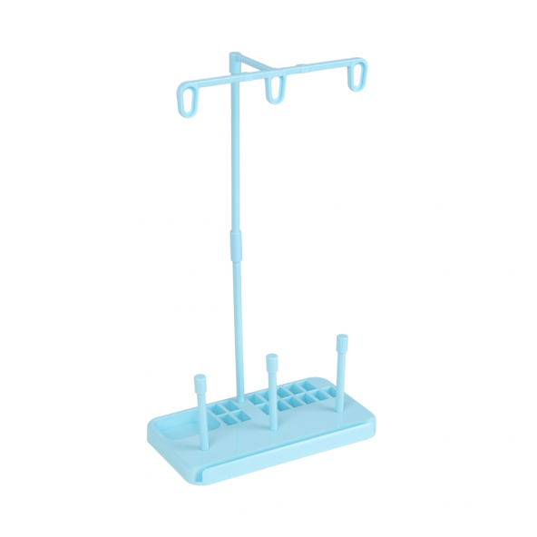 Ev Tipi Dikiş Makine Çardağı 3 İplikli Açık Mavi ürün görseli 1