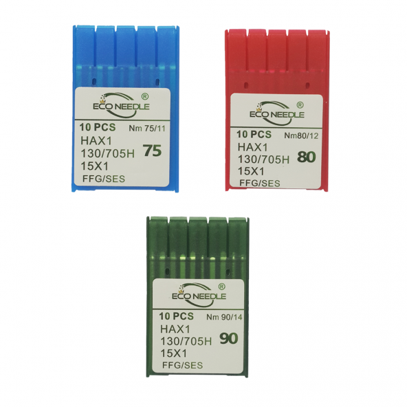 Eco Ev Tipi Dikiş Makine İğnesi 11-12-14 Numara ürün görseli 1