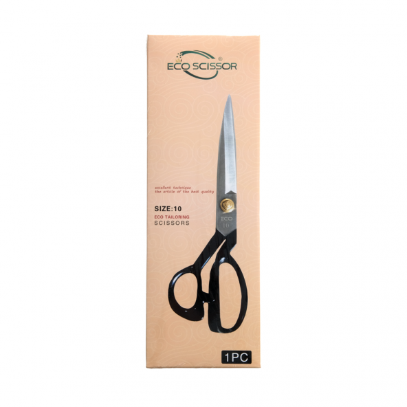 Eco Scissor Terzi ve Tekstil Makası 10 (26cm) Siyah - Resim 2