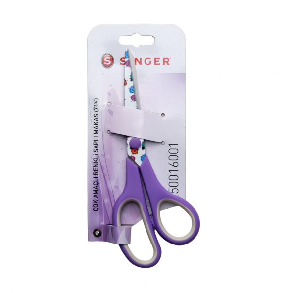 Singer Çok Amaçlı Renkli Saplı Makas Mor 250016001 - 2