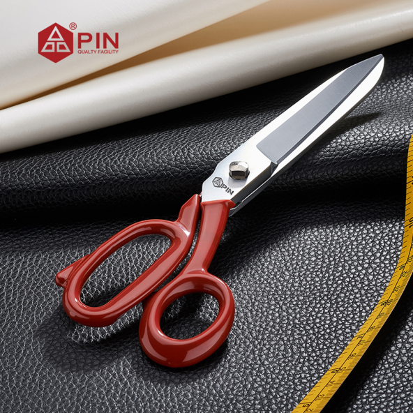 BRT 9 Kırmızı Saplı Terzi, Tekstil, Modelist ve Ev Makası 9 inç - Resim 2