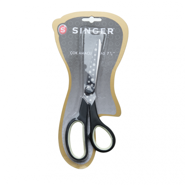 Singer Çok Amaçlı Renkli Saplı Makas Siyah C2008P23 - 2