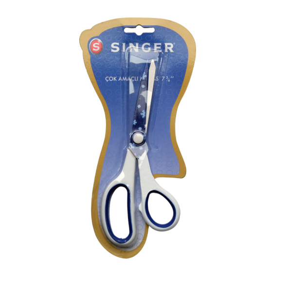 Singer Çok Amaçlı Renkli Saplı Makas Beyaz C2008P27 - 2