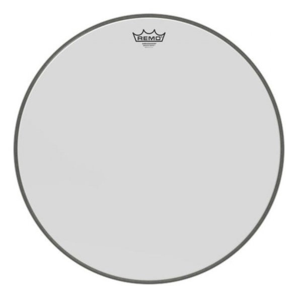 REMO BR-1224-00 24 inç AMBASSADOR® Beyaz Bas Davul Derisi - 2
