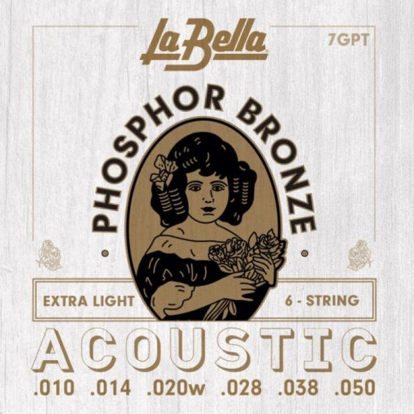 La Bella 7GPT Akustik Gitar Teli (10-50) - 2