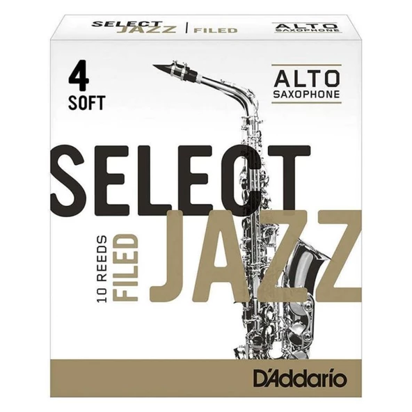 D\'Addario Woodwinds Select Jazz Alto Saksafon Kamışı No:4 Soft