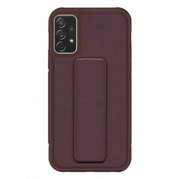 Samsung Galaxy A73 Kılıf Silikon El Standlı Mıknatıslı+cam Ekran Koruyucu - 5