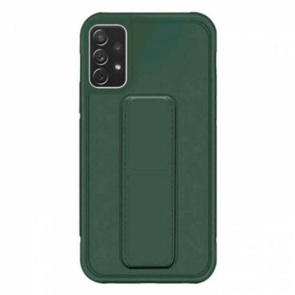 Samsung Galaxy A73 Kılıf Silikon El Standlı Mıknatıslı+cam Ekran Koruyucu - 8