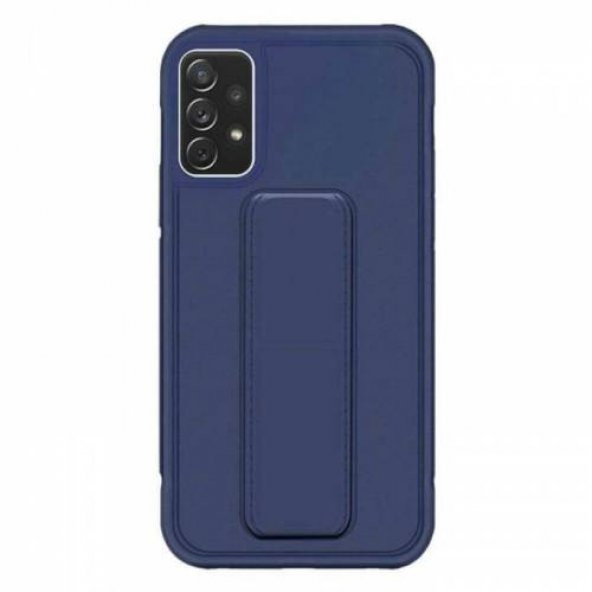 Samsung Galaxy A73 Kılıf Silikon El Standlı Mıknatıslı+cam Ekran Koruyucu - 9