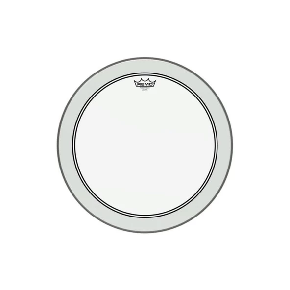 REMO POWERSTROKE® P3 CLEAR 18 inç Kick Derisi - Resim 2