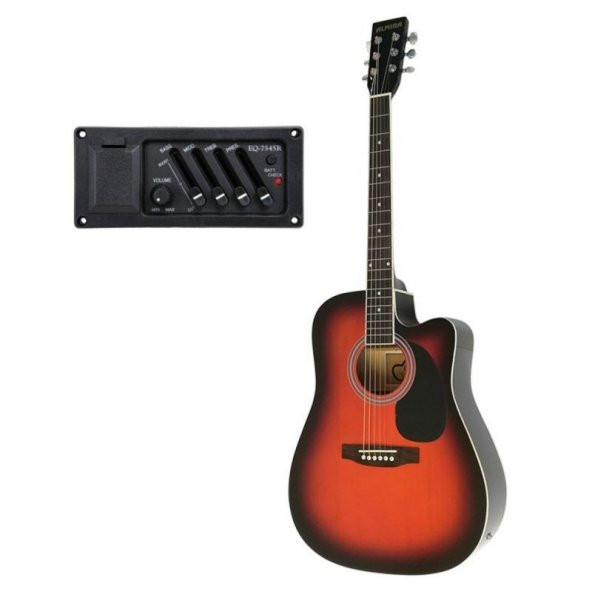 Almira F650N-SBC Sunburst Elektro Akustik Gitar ürün görseli