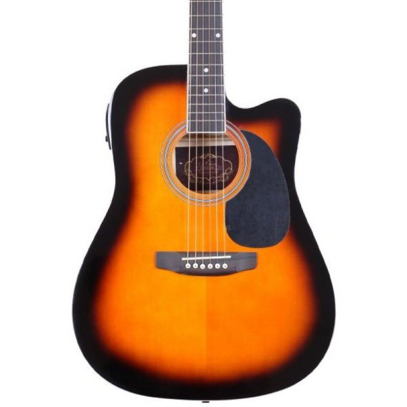 Almira F650N-SBC Sunburst Elektro Akustik Gitar - Resim 2