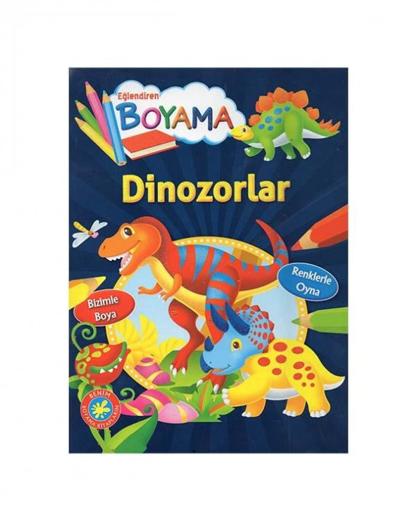 Eğlendiren Boyama - Dinozorlar Parıltı Yayınları