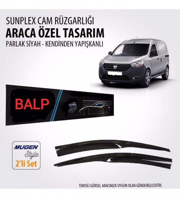 Dacia Dokker Cam Rüzgarlığı Mugen Tip 2 li