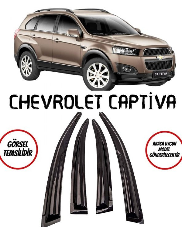Chevrolet Captiva Cam Rüzgarlığı 4lü Takım