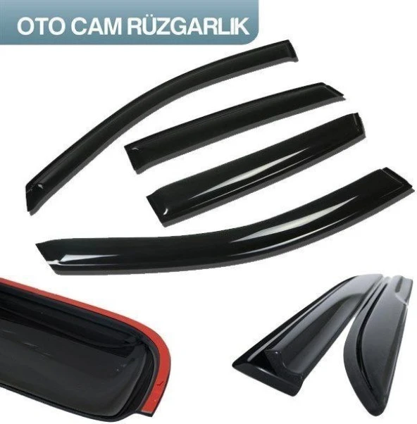 Fiat Albea-Palio Cam Rüzgarlığı 4lü Takım - 3