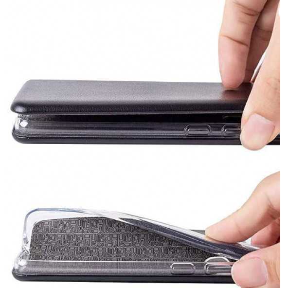 SAMSUNG GALAXY M30 KAPAKLI GİZLİ MIKNATISLI MAGNUM KILIF LÜKS TAM ORJİNAL KALIP - Resim 2