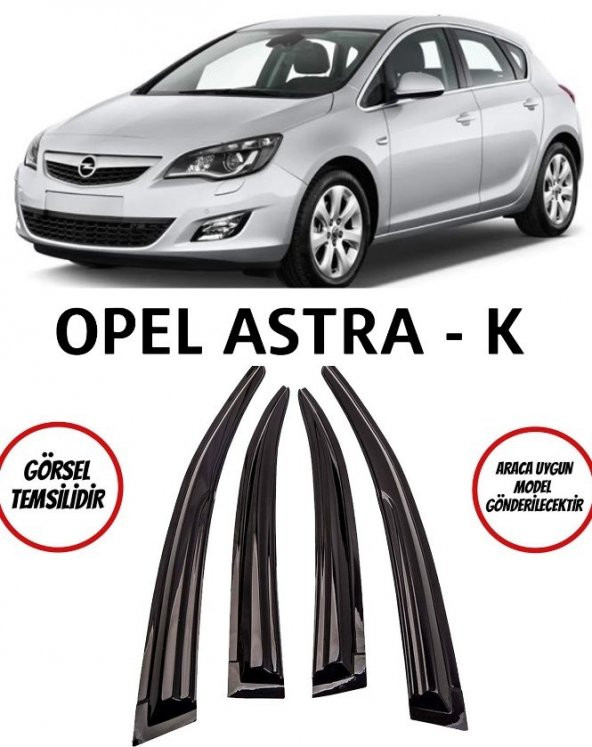 Opel Astra K Cam Rüzgarlığı 4lü