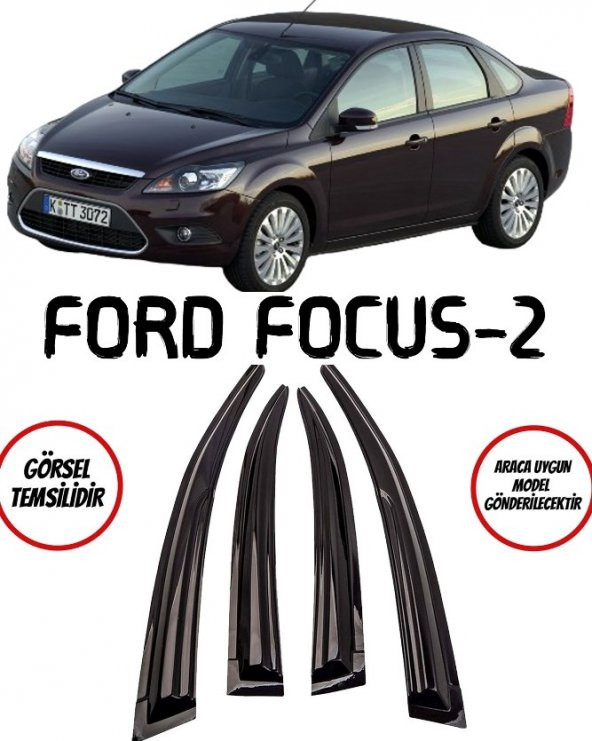 Ford Focus 2 Cam Rüzgarlığı 4lü 2004-2010 Arası