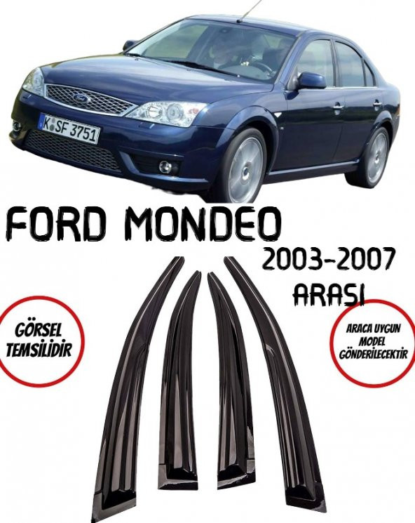 Ford Mondeo 2003-2007 Arası Cam Rüzgarlığı 4lü