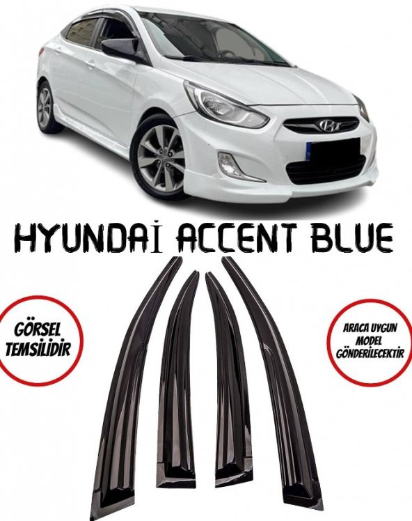Hyundai Accent Blue Cam Rüzgarlığı 4lü