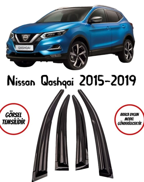 Balp Nissan Qashqai Cam Rüzgarlığı 4lü 2014-2021 Arası