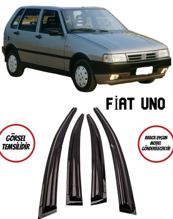 Fiat Uno Cam Rüzgarlığı 4lü