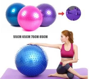 Dikenli Yoga Pilates Aeorobik Jimnastik Topu 85 Cm - 7