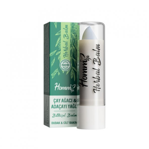 Homm Life Çay Ağacı Ve Adaçayı Yağlı Bitkisel Balm 5ML