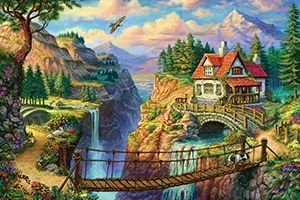 KS Puzzle 500 Parça House On The Cliff - 2