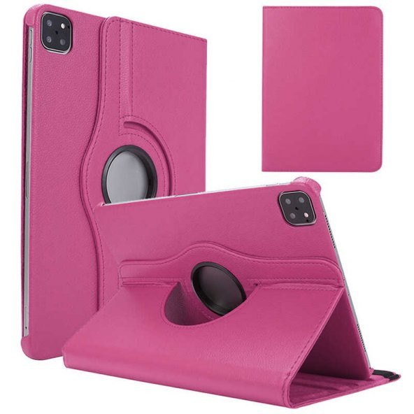 Apple iPad Air 10.9 2022 (5.Nesil) Dönen Standlı 360 Tablet Kılıf - 4