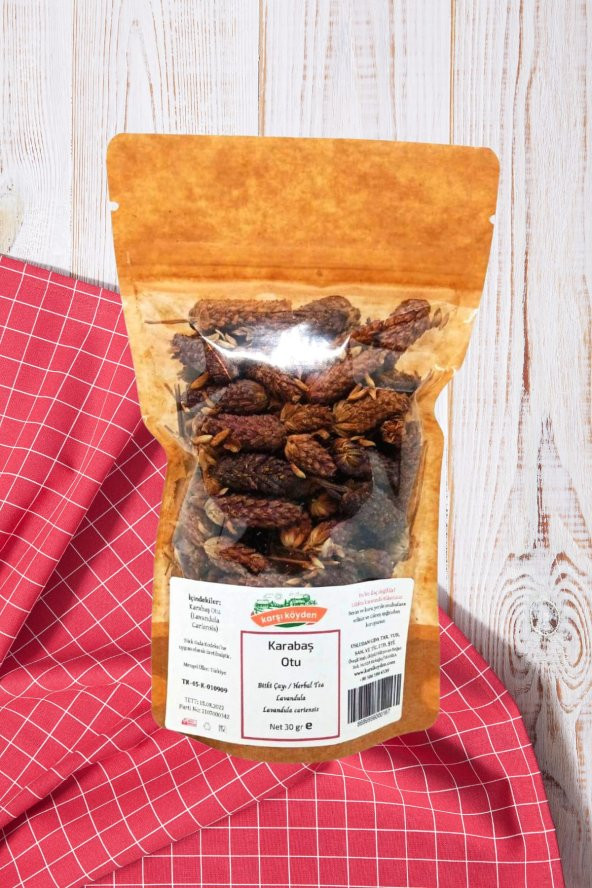 Karşı Köyden Karabaş Otu  (LavandulaCariensis) - (30gr - Kilitli Doypack)