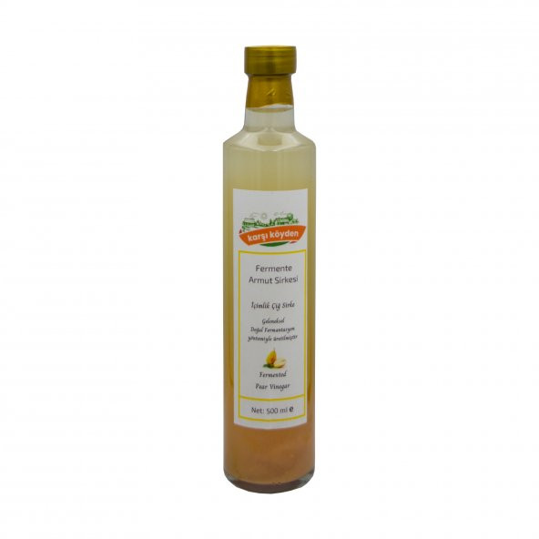 Karşı Köyden Doğal Fermantasyon Armut Sirkesi (500ml - Cam Şişe) - 2