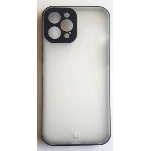 Apple İphone 12 Pro Max Kamera Korumalı Mat Buz Silikon Sert Kapak