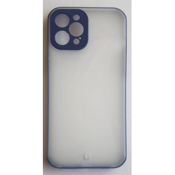 Apple İphone 12 Pro Max Kamera Korumalı Mat Buz Silikon Sert Kapak - 6
