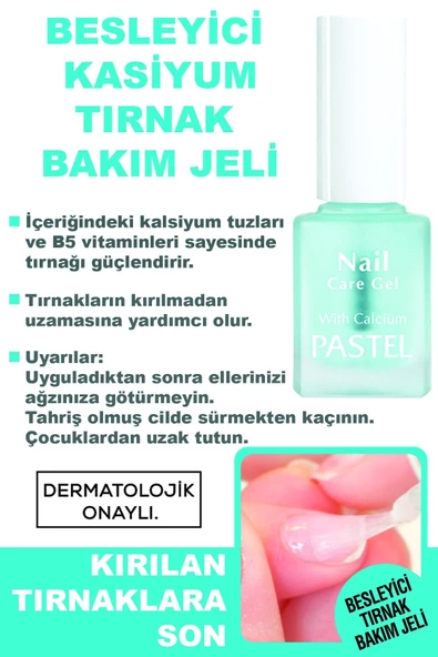 Pastel Kalsiyumlu Tırnak Bakım Jeli - 3