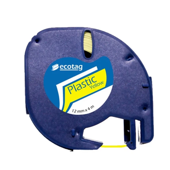 Dymo Ecotag Plastik Şerit Etiket Sarı Muadil 10lu Paket - Resim 2