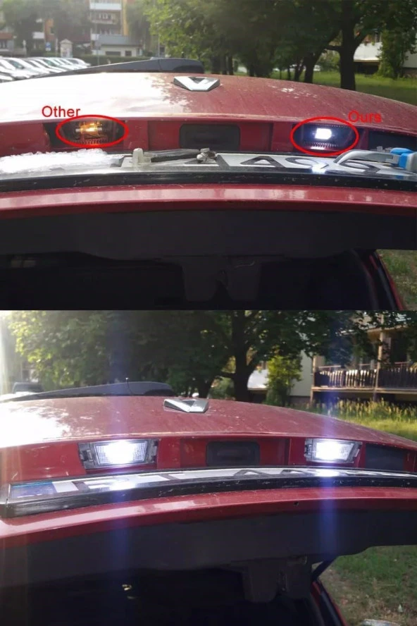 10 Adet Sofit Led Aydınlatma Tavan Plaka Oto İç Aydınlatma Süper Güçlü Beyaz Işık 39mm - Resim 4