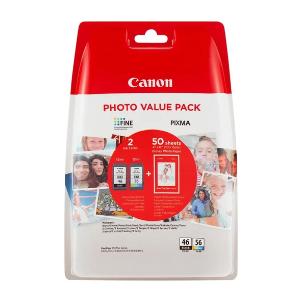 Canon Pg 46 Cl 56 Kartuş Seti E404 E484 E3140