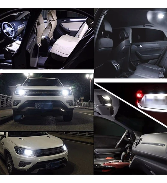 2 Adet KIRMIZI Renk T10 Dipsiz Led Ampul 24 LEDLİ Park Ampulü Gündüz Farı Yüksek Işık Güçlü - 3