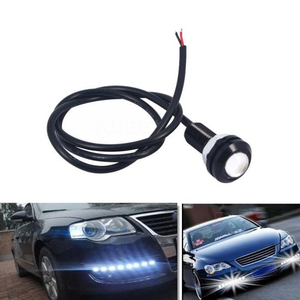 2 Adet Ayna Altı Led Kartal Göz Led Sis Ledi Plaka Aydınlatma Motor Aydınlatma Far Aydınlatma - 4