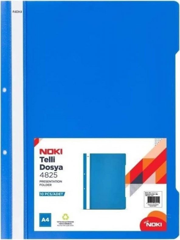 Noki Telli Dosya Eco 4828 Mavi 50li Paket - 2