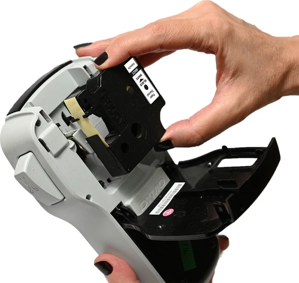 Foogy Dymo D1 Etiket Muadili 12 MMx 7 M Sarı-Siyah - 4