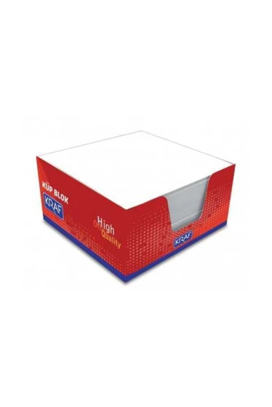 Kraf 116G Küp Blok Beyaz 9X9 Cm - 2