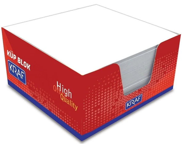 Kraf 116G Küp Blok Beyaz 9X9 Cm