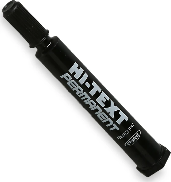 Hi-Text Permanent Marker Kesik Uçlu Siyah 830Pc 12li - Resim 2