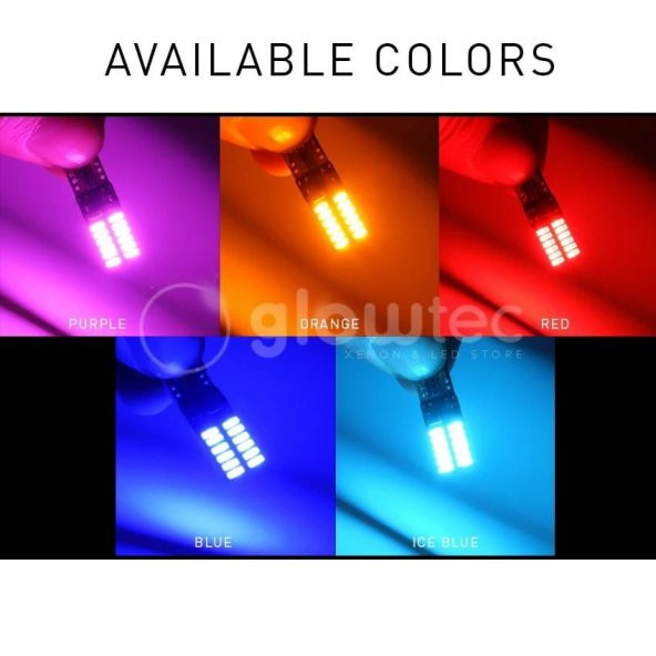 2 Adet MAVİ Renk T10 Dipsiz Led Ampul Park Ampulü Gündüz Farı Yüksek Işık Güçlü CANBUSLÜ