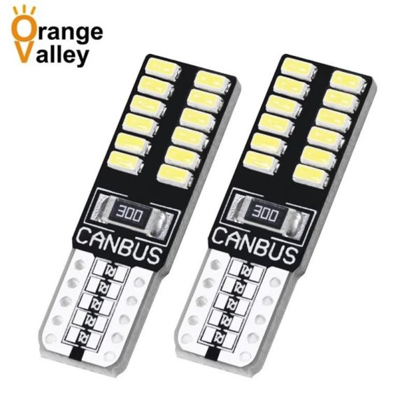 2 Adet MAVİ Renk T10 Dipsiz Led Ampul Park Ampulü Gündüz Farı Yüksek Işık Güçlü CANBUSLÜ - 4