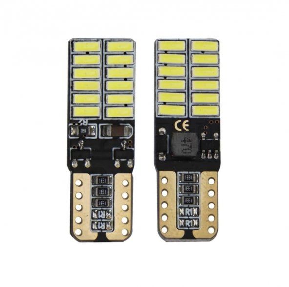 2 Adet MAVİ Renk T10 Dipsiz Led Ampul Park Ampulü Gündüz Farı Yüksek Işık Güçlü CANBUSLÜ - 5